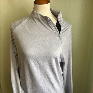 Mondetta Performance Luxury Athletic Pullover Top With Asymmetrical Zipper